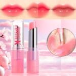 Hydrating color-changing lip balm in sleek tube – waterproof, long-lasting moisture with personalized pH-based tint for soft, smooth lips.