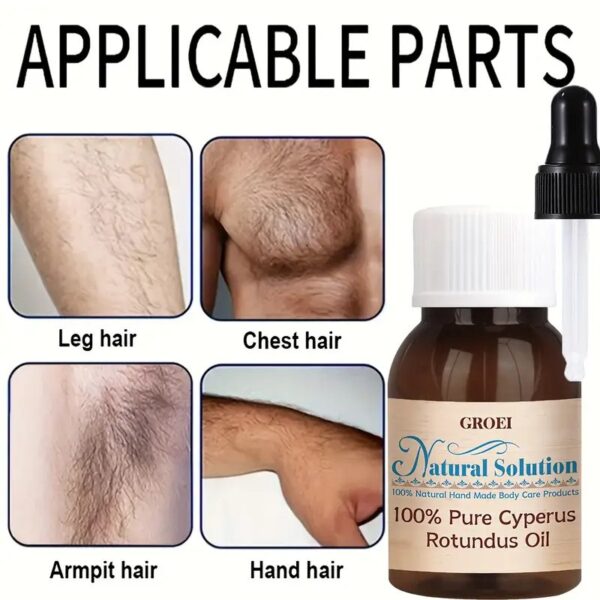 Cyperus Oil for Natural Hair Removal – Herbal Hair Growth Inhibitor - Image 4