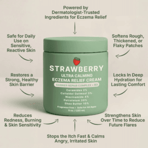 Advanced barrier repair cream for eczema restoring skin lipids, hydration, and soothing irritation